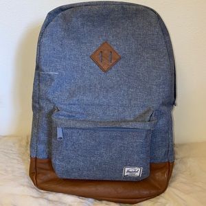 blue hershel backpack